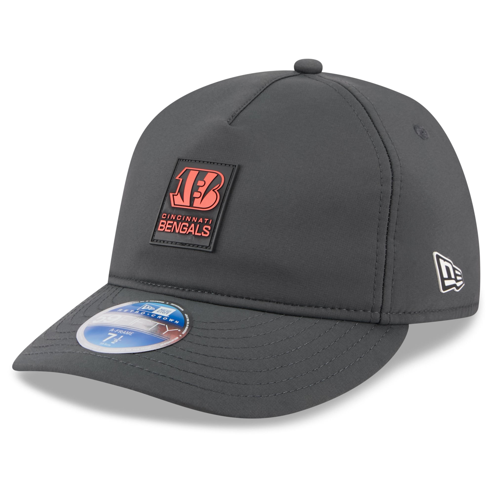 Men’s New Era Charcoal Cincinnati Bengals 2025 Sideline Cold Weather Retro Crown 59FIFTY Fitted Hat Men’s New Era Charcoal Cincinnati Bengals 2025 Sideline Cold Weather Retro Crown 59FIFTY Fitted Hat