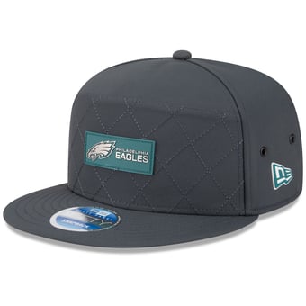 Men's New Era Charcoal Philadelphia Eagles 2025 Sideline Cold Weather Split Panel 9FIFTY Snapback Hat