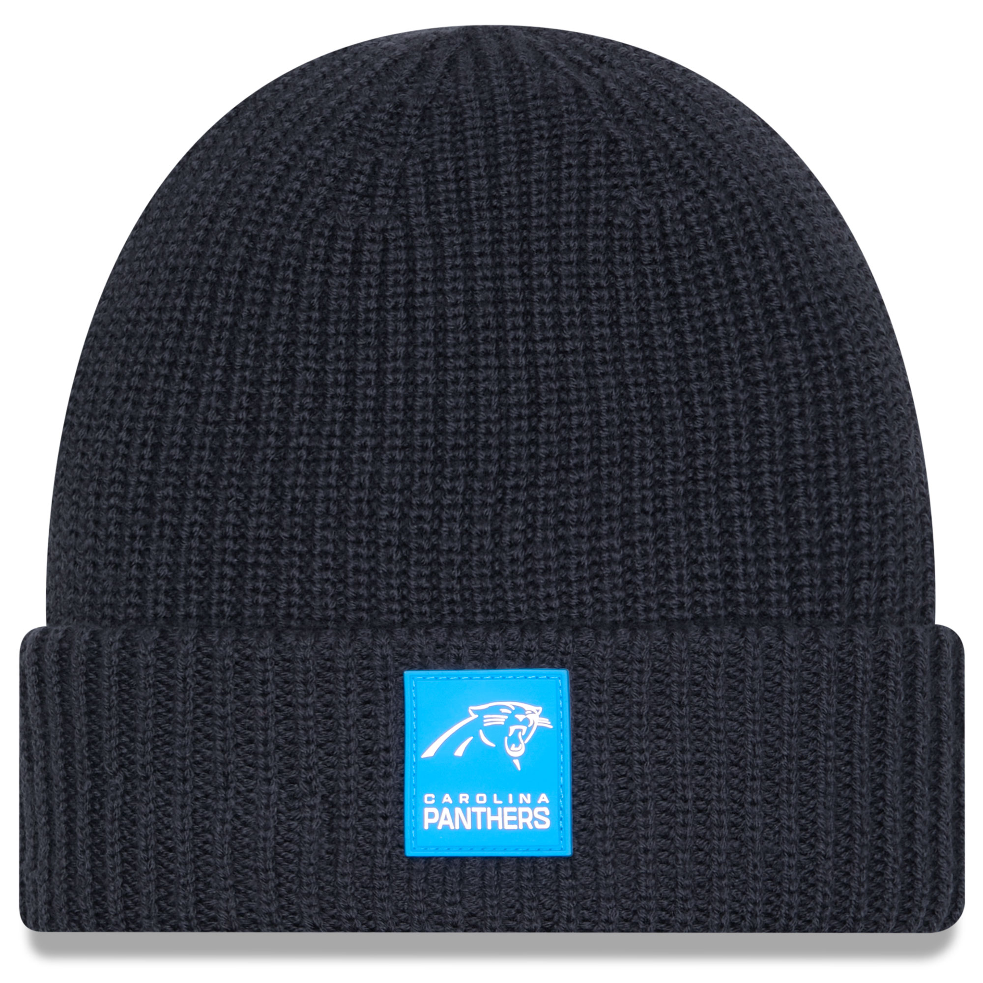Men's New Era Charcoal Carolina Panthers 2025 Sideline Cold Weather Cuffed Knit Hat