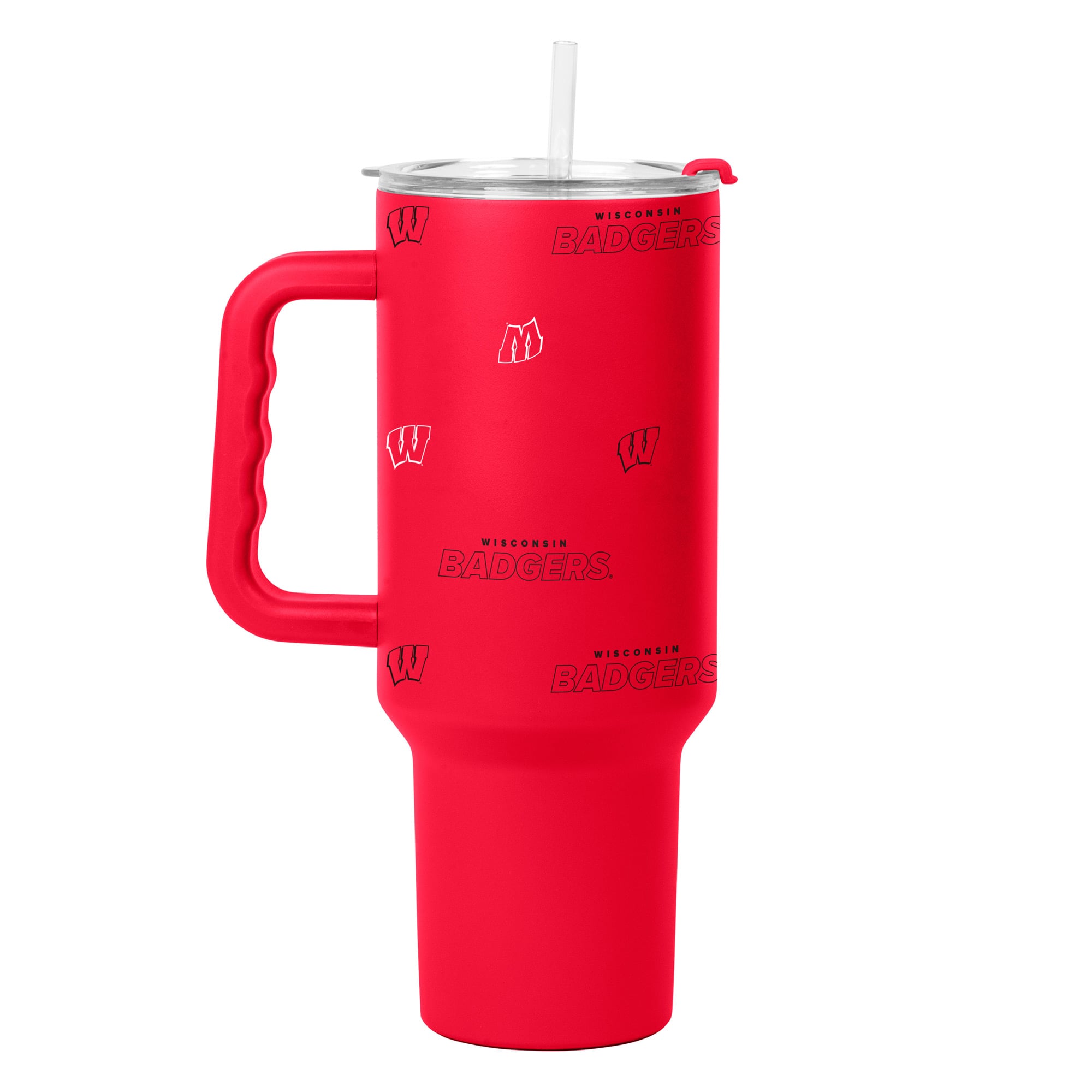 Wisconsin Badgers 40oz. Step and Repeat Powder Coat Tumbler
