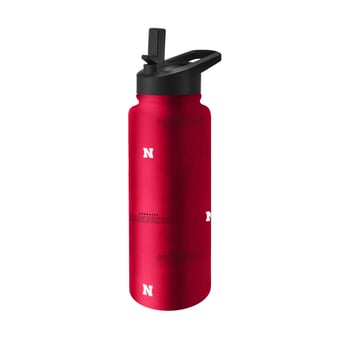 Logo Brands Nebraska Huskers 34oz. Steep and Repeat Quencher Bottle