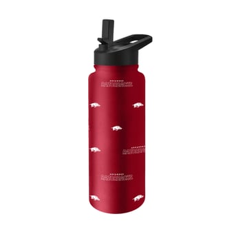 Logo Brands Arkansas Razorbacks 34oz. Steep and Repeat Quencher Bottle