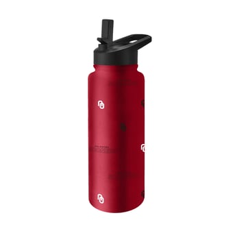 Logo Brands Oklahoma Sooners 34oz. Steep and Repeat Quencher Bottle