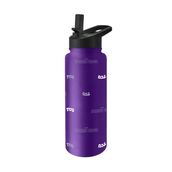Logo Brands TCU Horned Frogs 34oz. Steep and Repeat Quencher Bottle