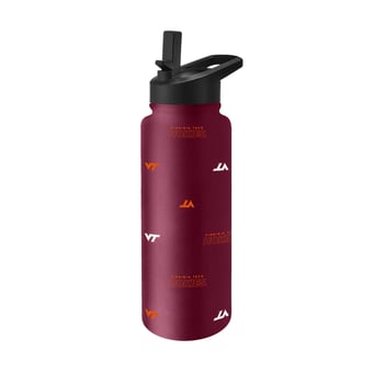 Logo Brands Virginia Tech Hokies 34oz. Steep and Repeat Quencher Bottle