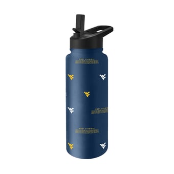Logo Brands West Virginia Mountaineers 34oz. Steep and Repeat Quencher Bottle