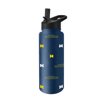Logo Brands Michigan Wolverines 34oz. Steep and Repeat Quencher Bottle