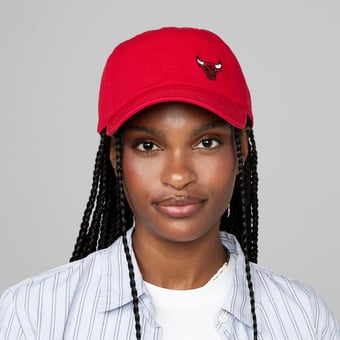 Women's Mitchell & Ness Red Chicago Bulls Micro Lefty Adjustable Hat
