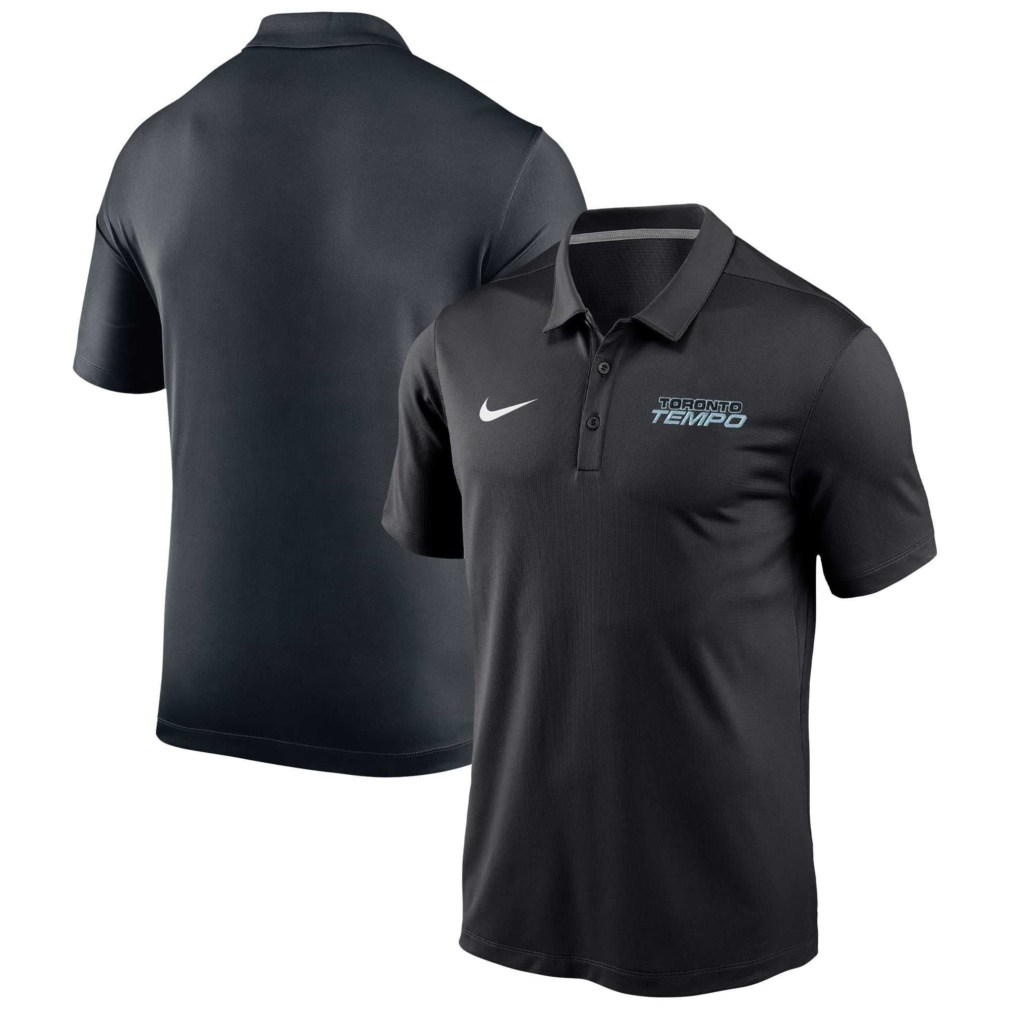 Unisex Nike Black Toronto Tempo Logo Varsity Polo