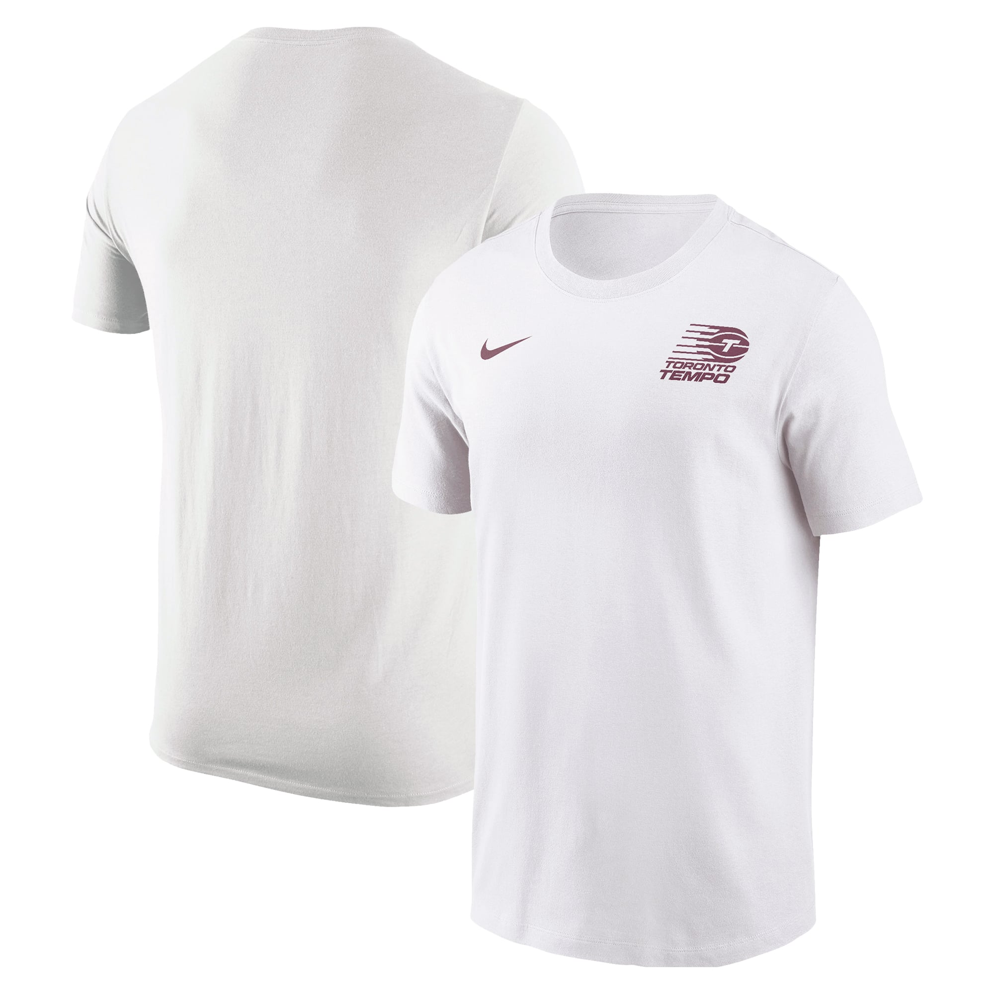Women's Nike  White Toronto Tempo Logo T-Shirt