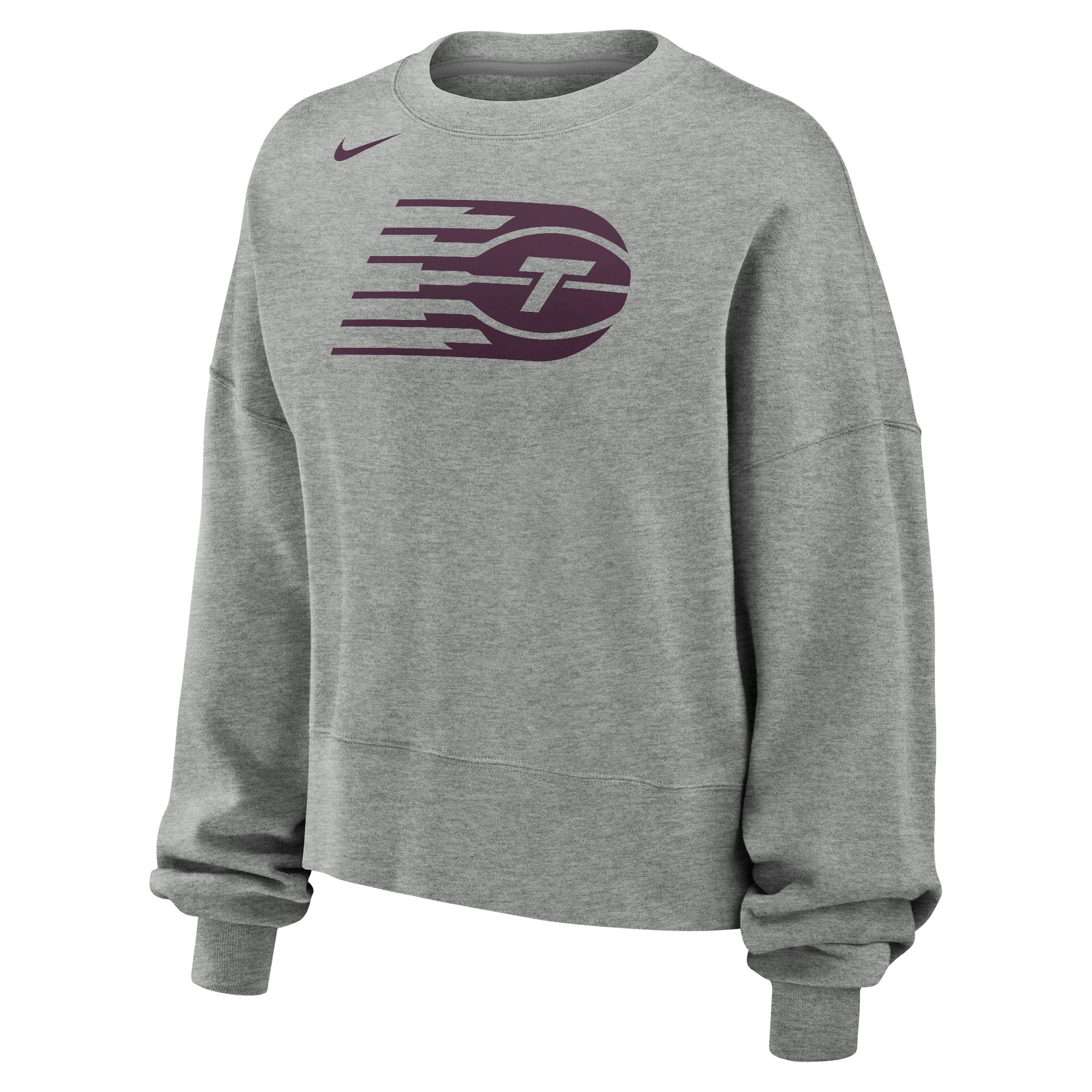 Women's Nike  Gray Toronto Tempo Fleece Pullover Sweatshirt