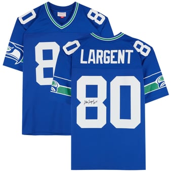 Steve Largent Seattle Seahawks Autographed Royal Mitchell & Ness 1985 Legacy Jersey with "HOF '95" Inscription