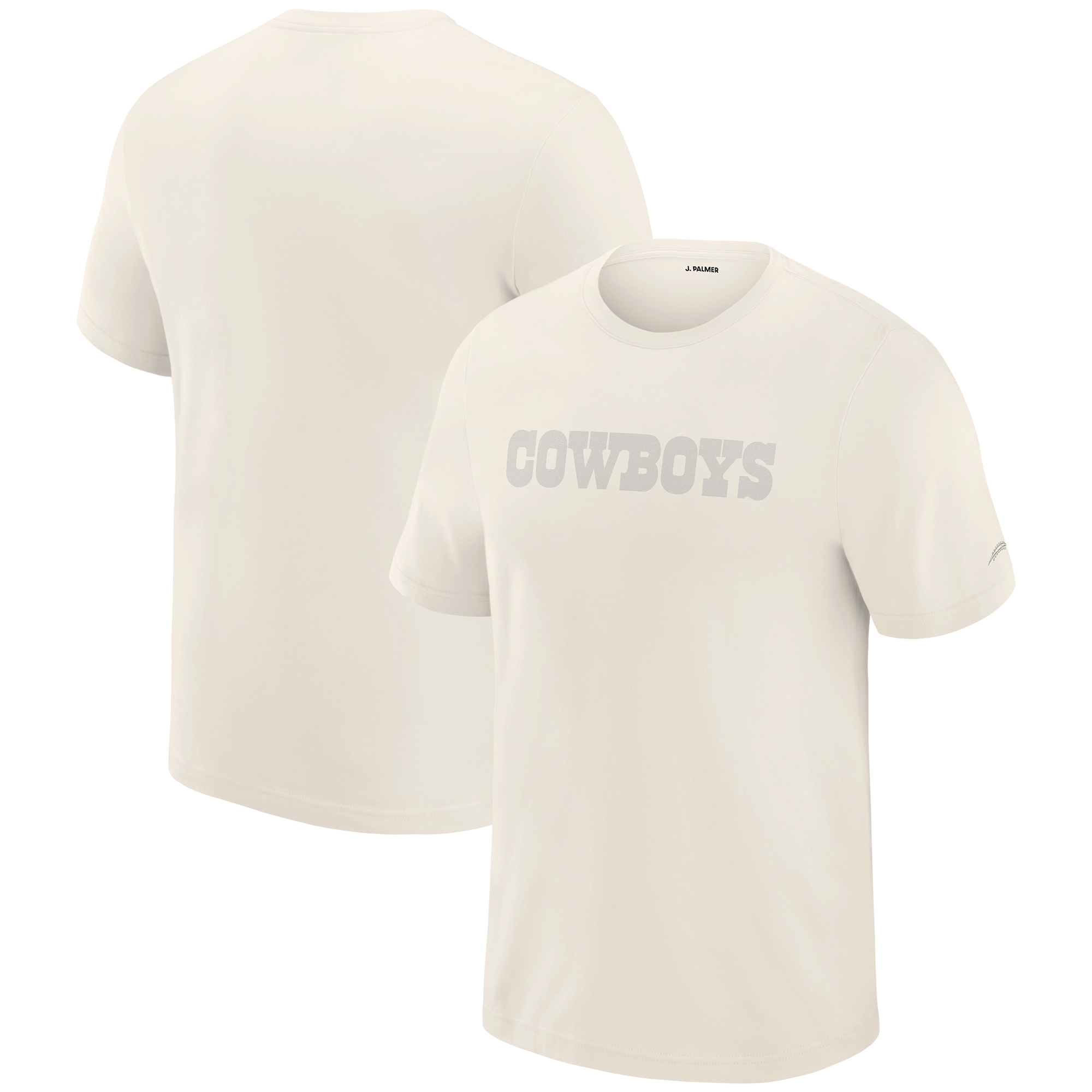 Men's J. Palmer Cream Dallas Cowboys Play Action Tri-Blend Performance T-Shirt
