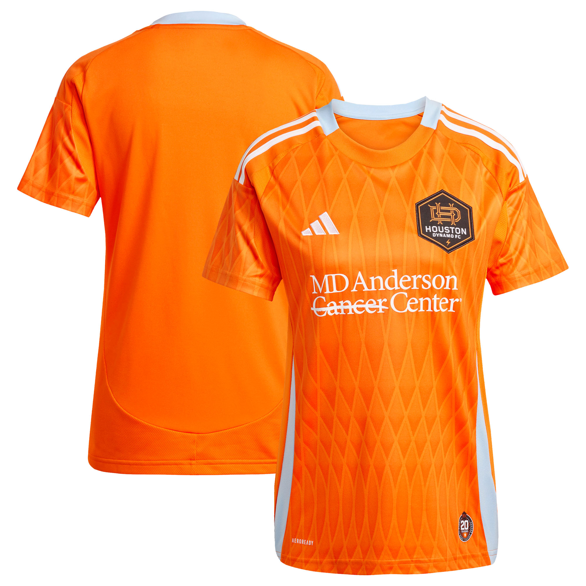 Women's adidas Orange Houston Dynamo FC 2025 Season 20 Replica Jersey