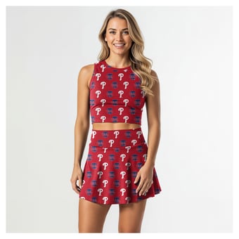 Women's Concepts Sport  Red Philadelphia Phillies Knit Tank Top & Skort Set