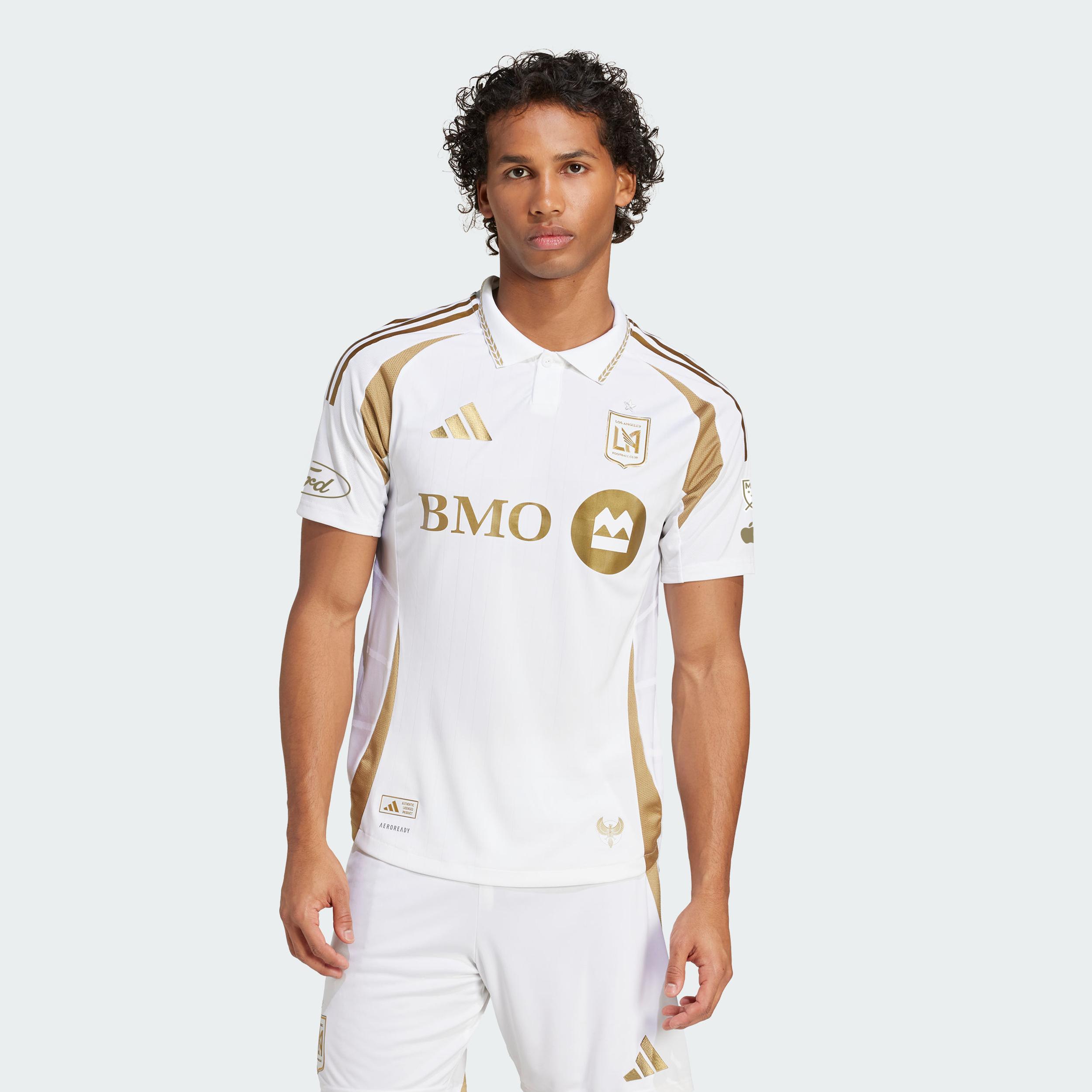 Men's adidas White LAFC 2025 Secondary Authentic Jersey
