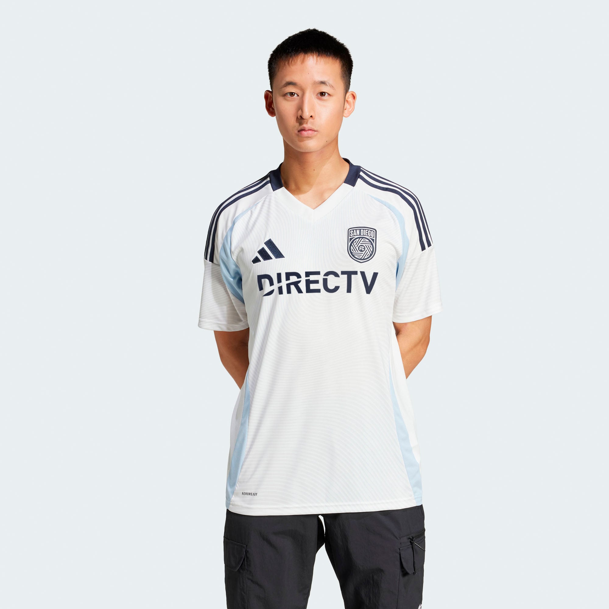 Men's adidas White San Diego FC 2025 Woven Into One Replica Jersey