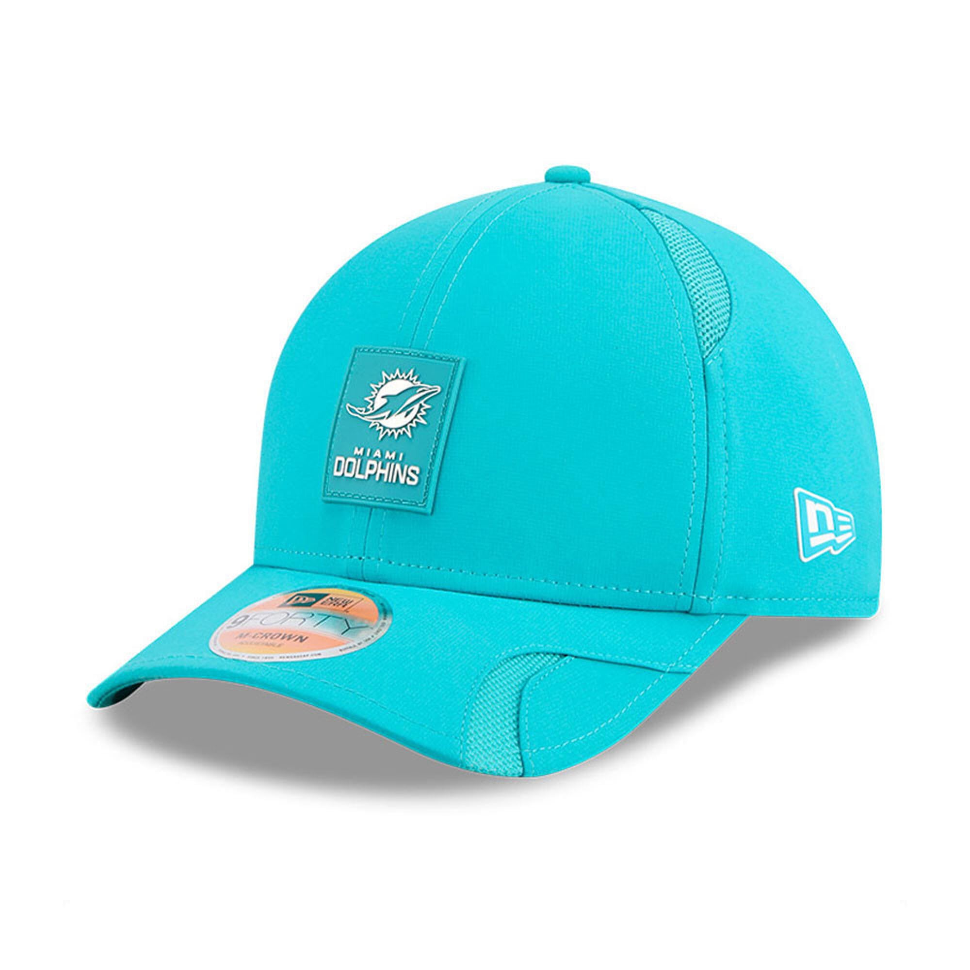 Miami Dolphins New Era 2025 Sideline 9FORTY M Crown Kappe