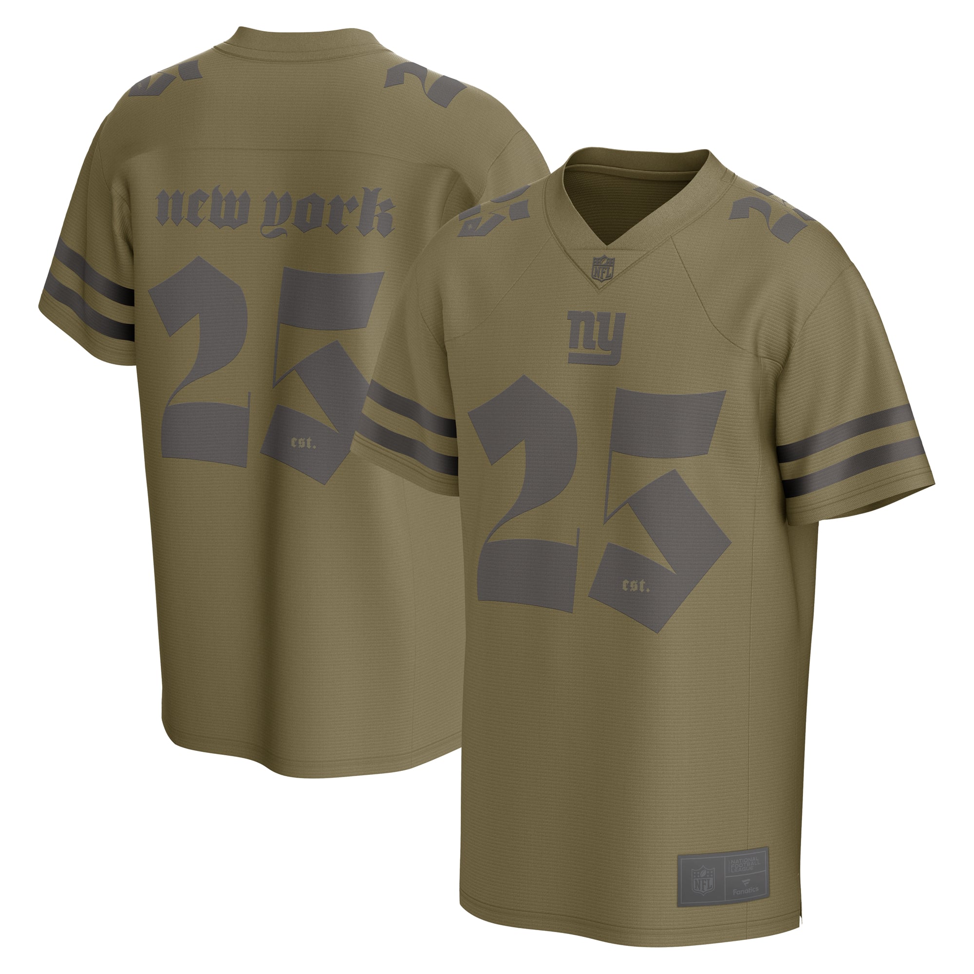 New York Giants Fanatics Gothic Foundation Fashion Top - Mens
