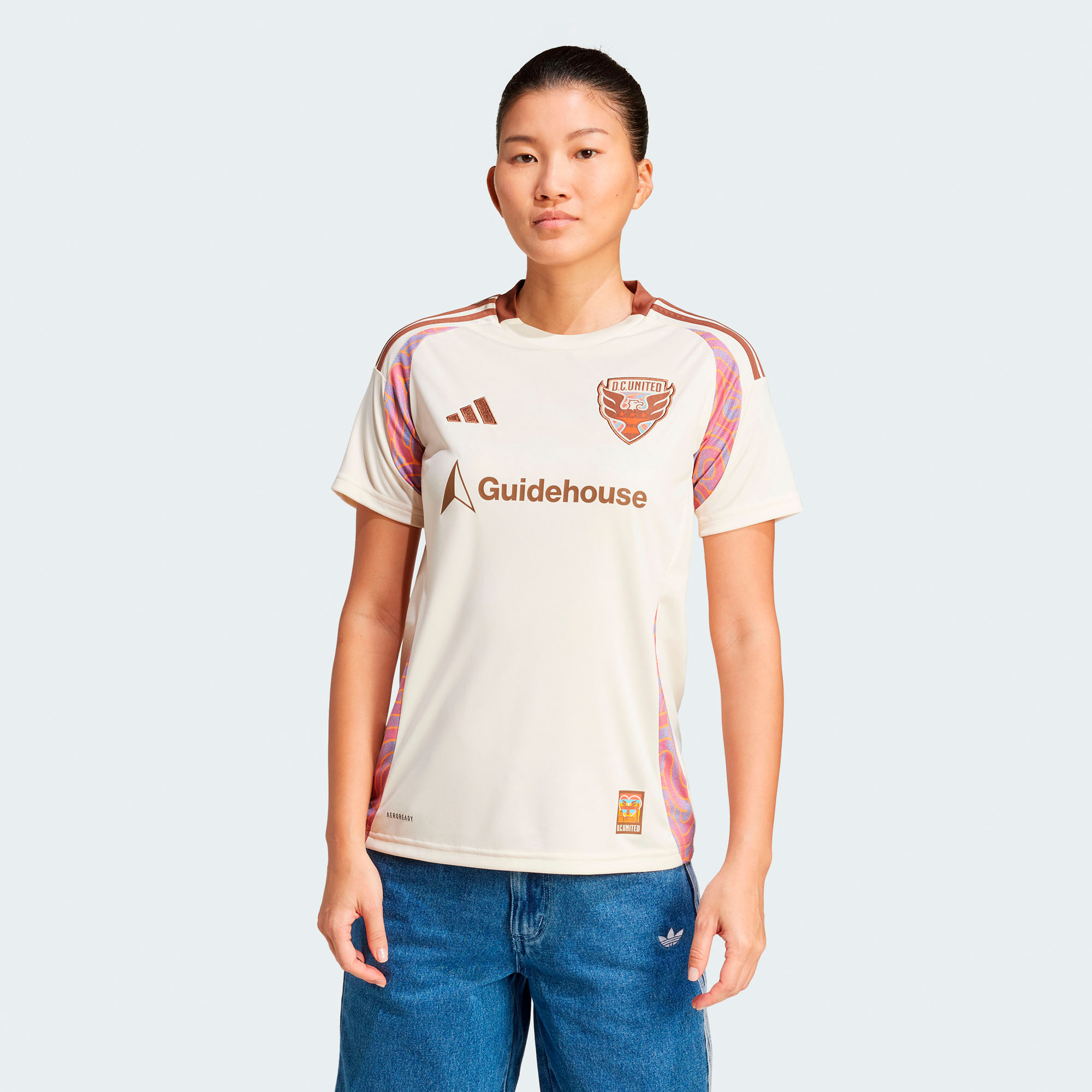 Women's adidas Natural D.C. United 2025 The Soul Kit Replica Jersey