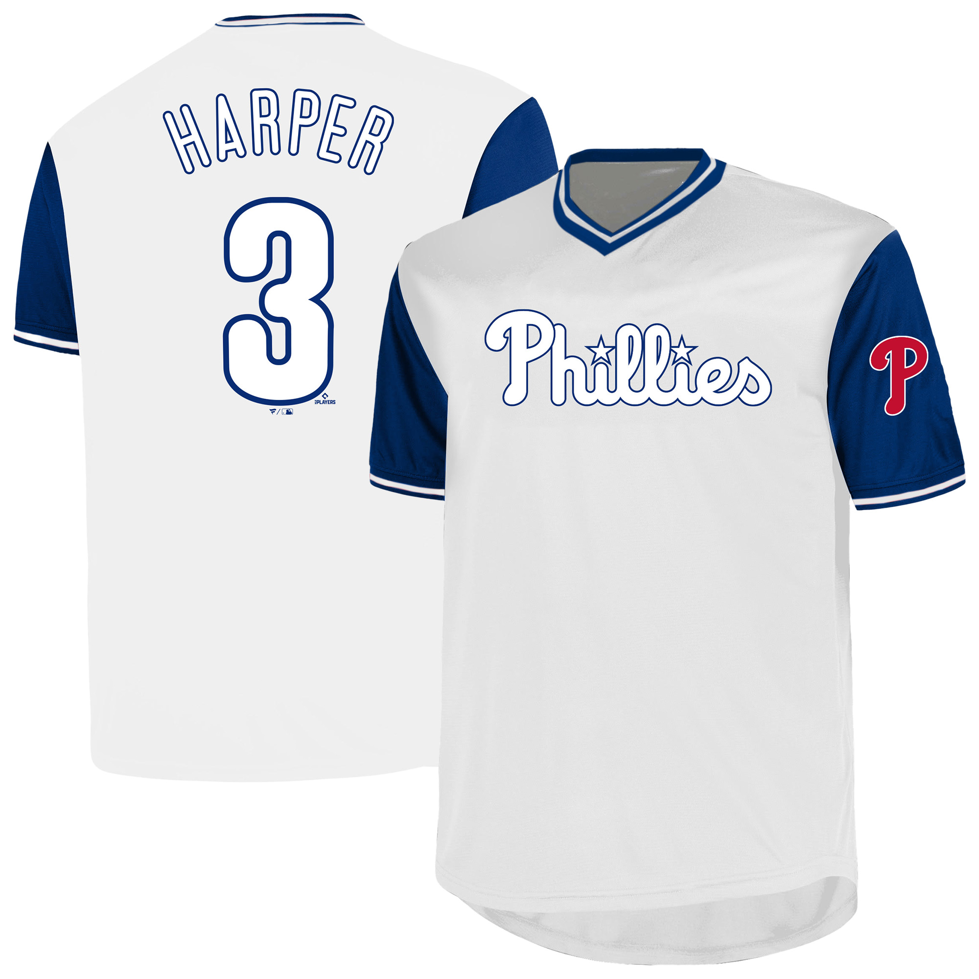 Men's Profile Bryce Harper White Philadelphia Phillies Big & Tall Name & Number Jersey