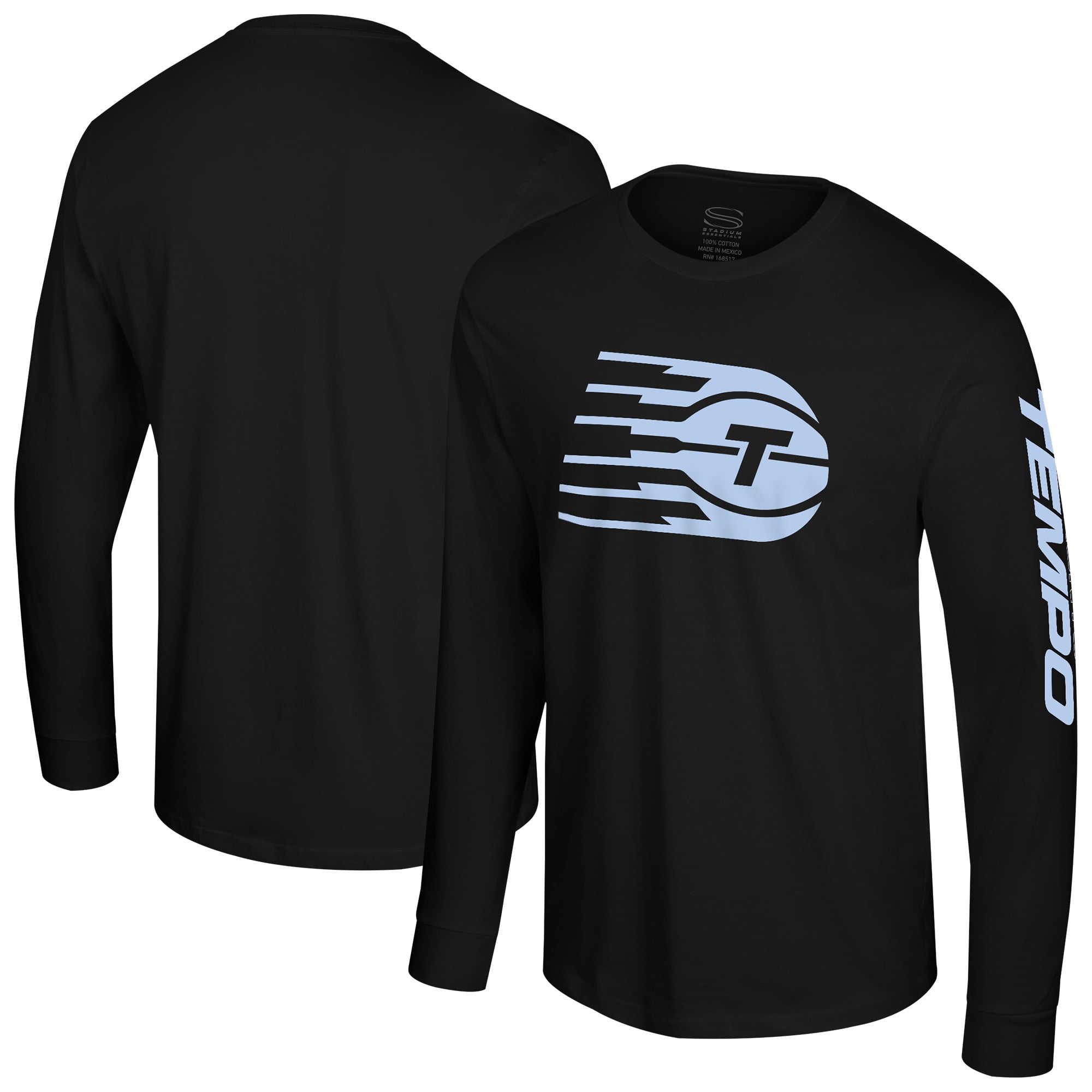 Unisex Stadium Essentials Black Toronto Tempo Origins Long Sleeve T-Shirt