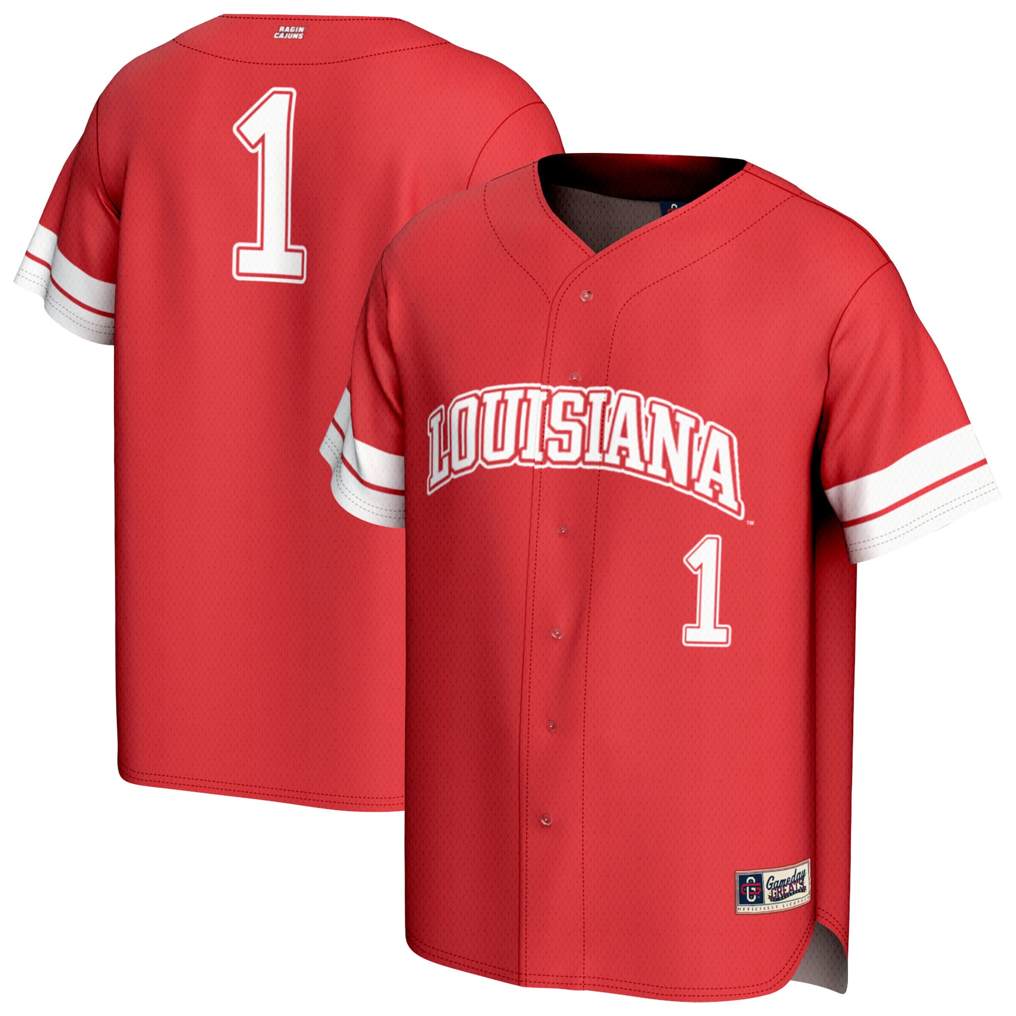 Youth GameDay Greats  Cardinal Louisiana Ragin' Cajuns Pick-A-Player Lightweight Baseball Fashion Jersey