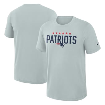 Men's Nike  Silver New England Patriots Rivalries Collection Slub Dri-FIT T-Shirt
