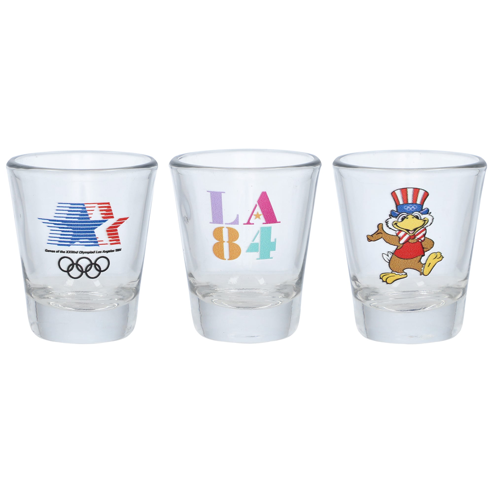 Collection Heritage, Jeux Olympiques de Los Angeles 1984, Coffret de trois verres à liqueur de 6 cl