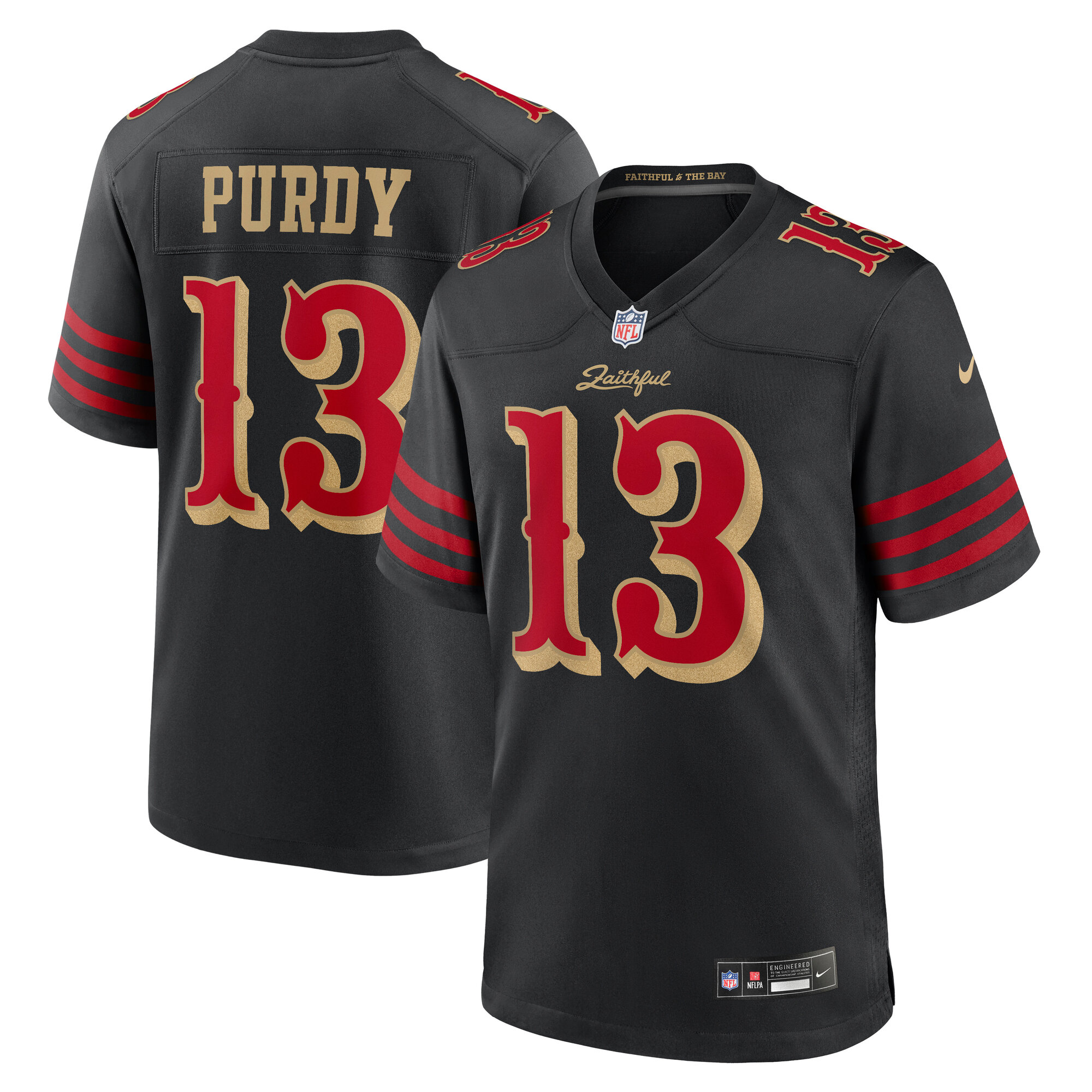 Men's Nike Brock Purdy Black San Francisco 49ers Rivalries Collection Game Jersey