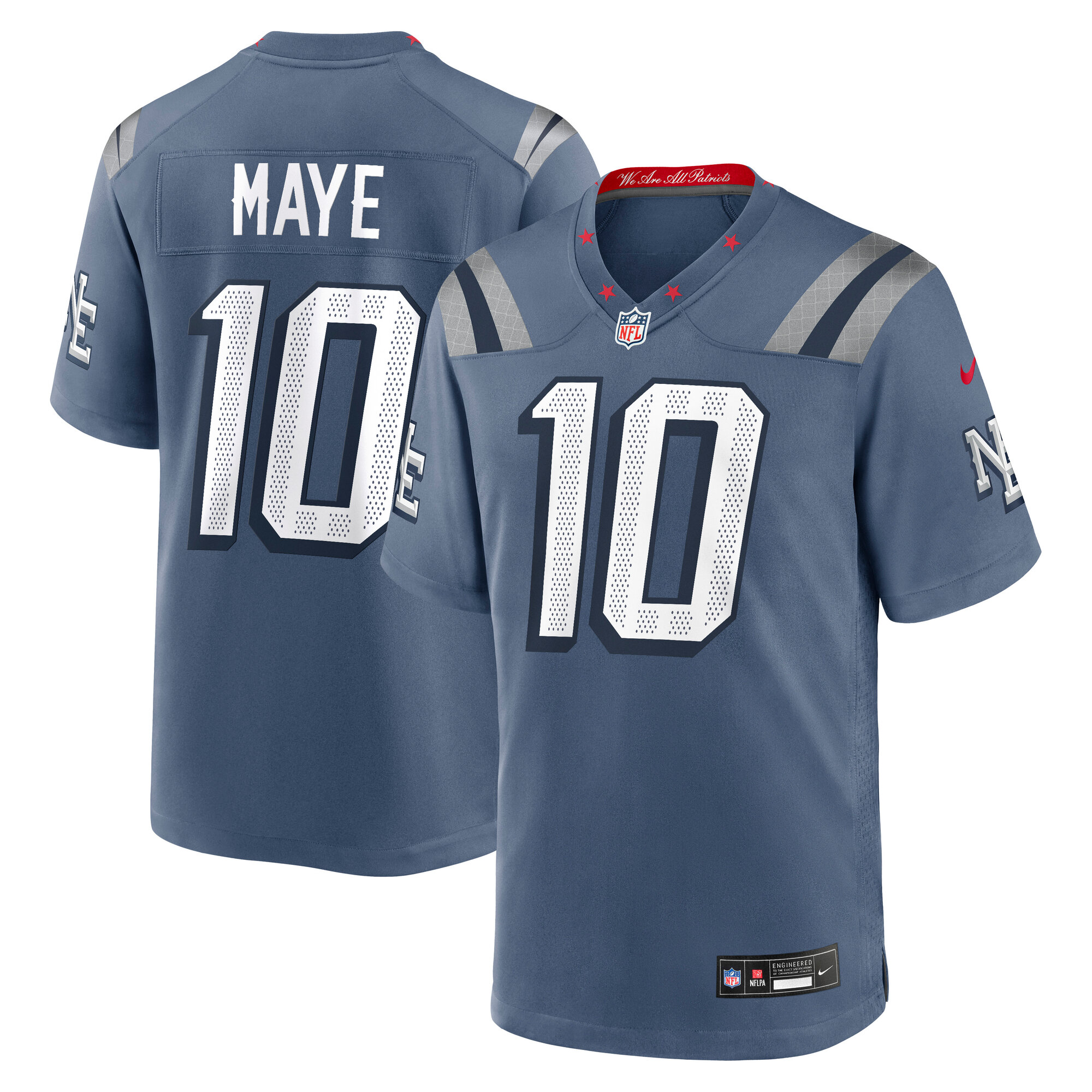Drake Maye New England Patriots Rivalries Collection Menâs Nike Men's NFL Game Jersey in Blue | 67NM0G658KF-XZ7