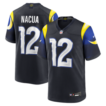 Men's Nike Puka Nacua Dark Blue Los Angeles Rams Rivalries Collection Game Jersey