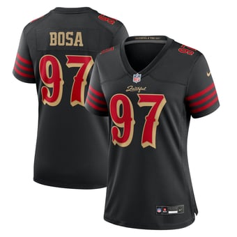 Women's Nike Nick Bosa Black San Francisco 49ers Rivalries Collection Game Jersey
