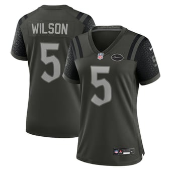 Women's Nike Garrett Wilson Green New York Jets Rivalries Collection Game Jersey