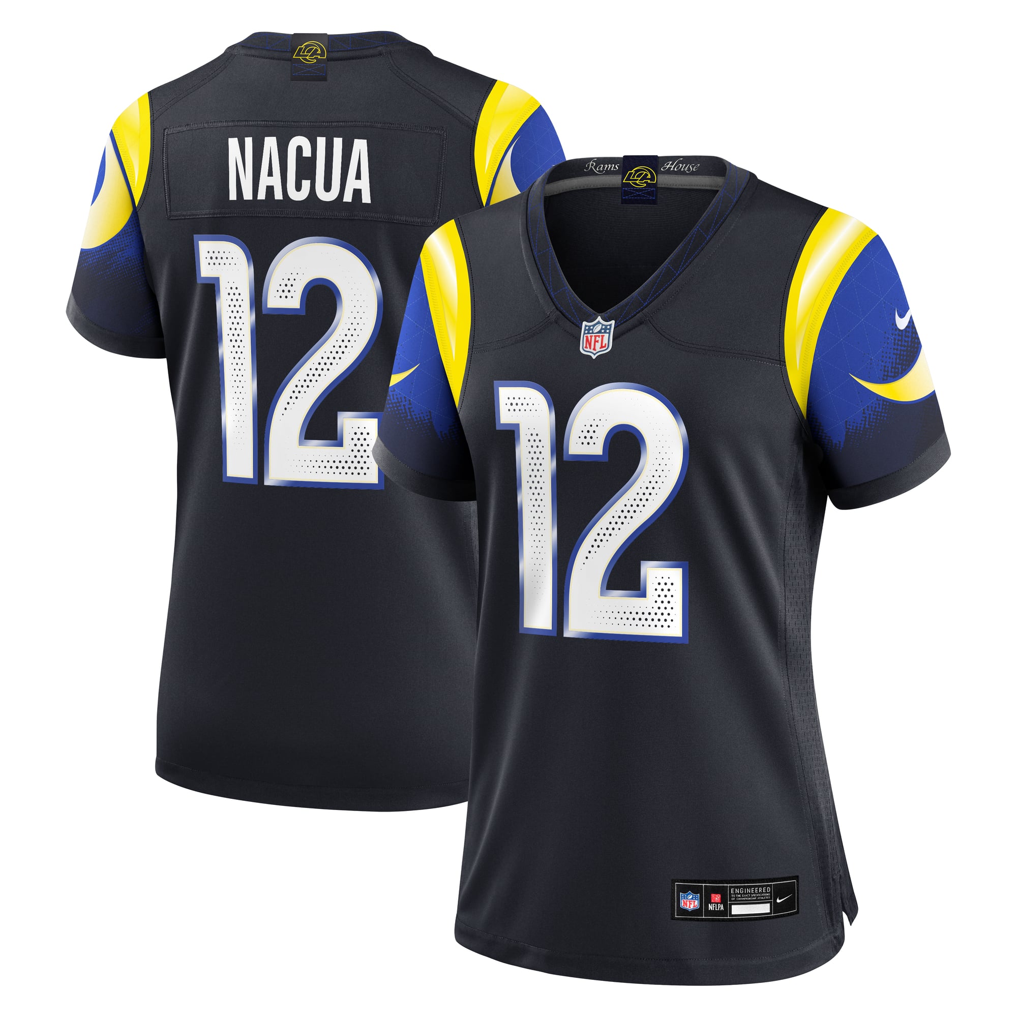 Women's Nike Puka Nacua Dark Blue Los Angeles Rams Rivalries Collection Game Jersey