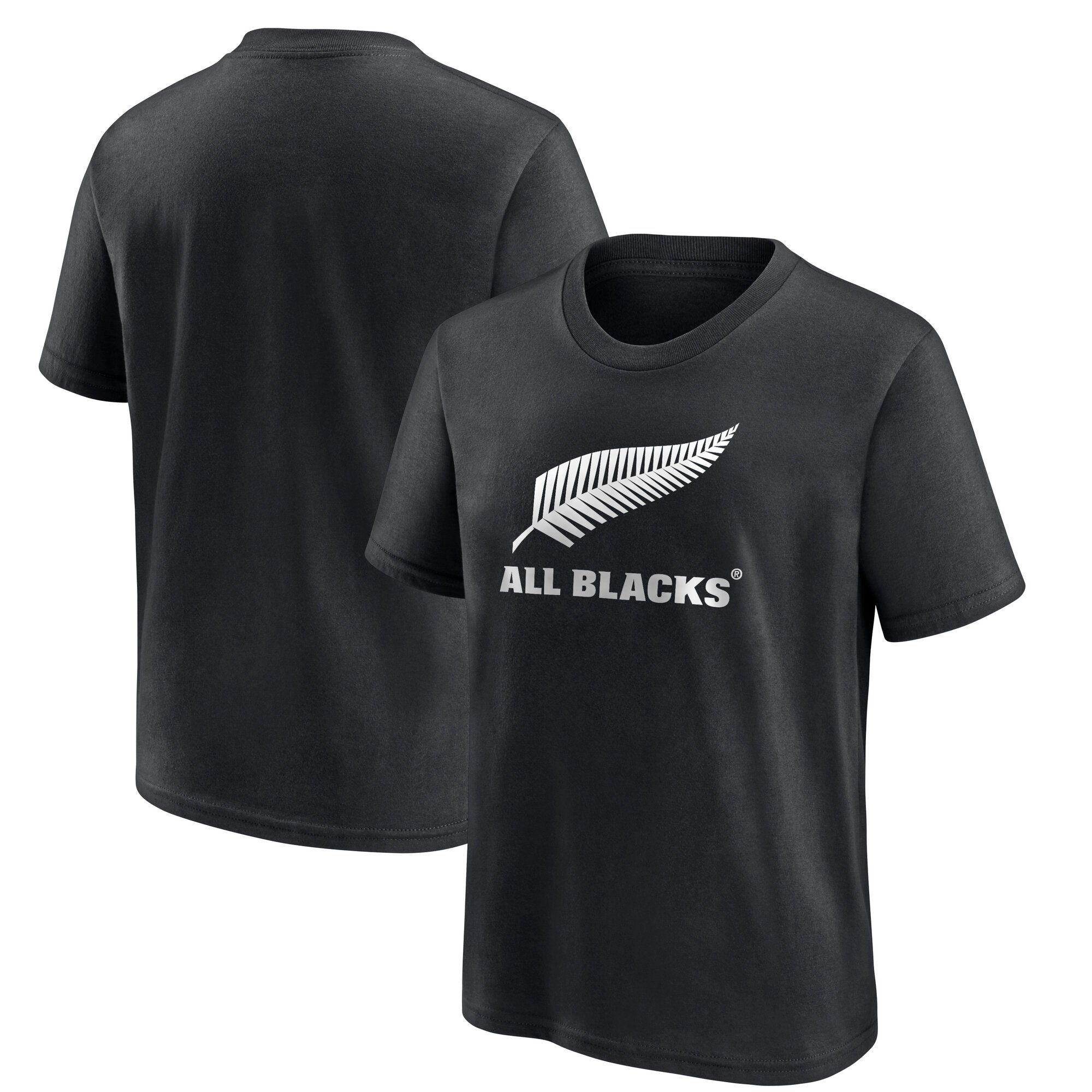 T-shirt con grafica del logo primario All Blacks - Nero - Ragazzi