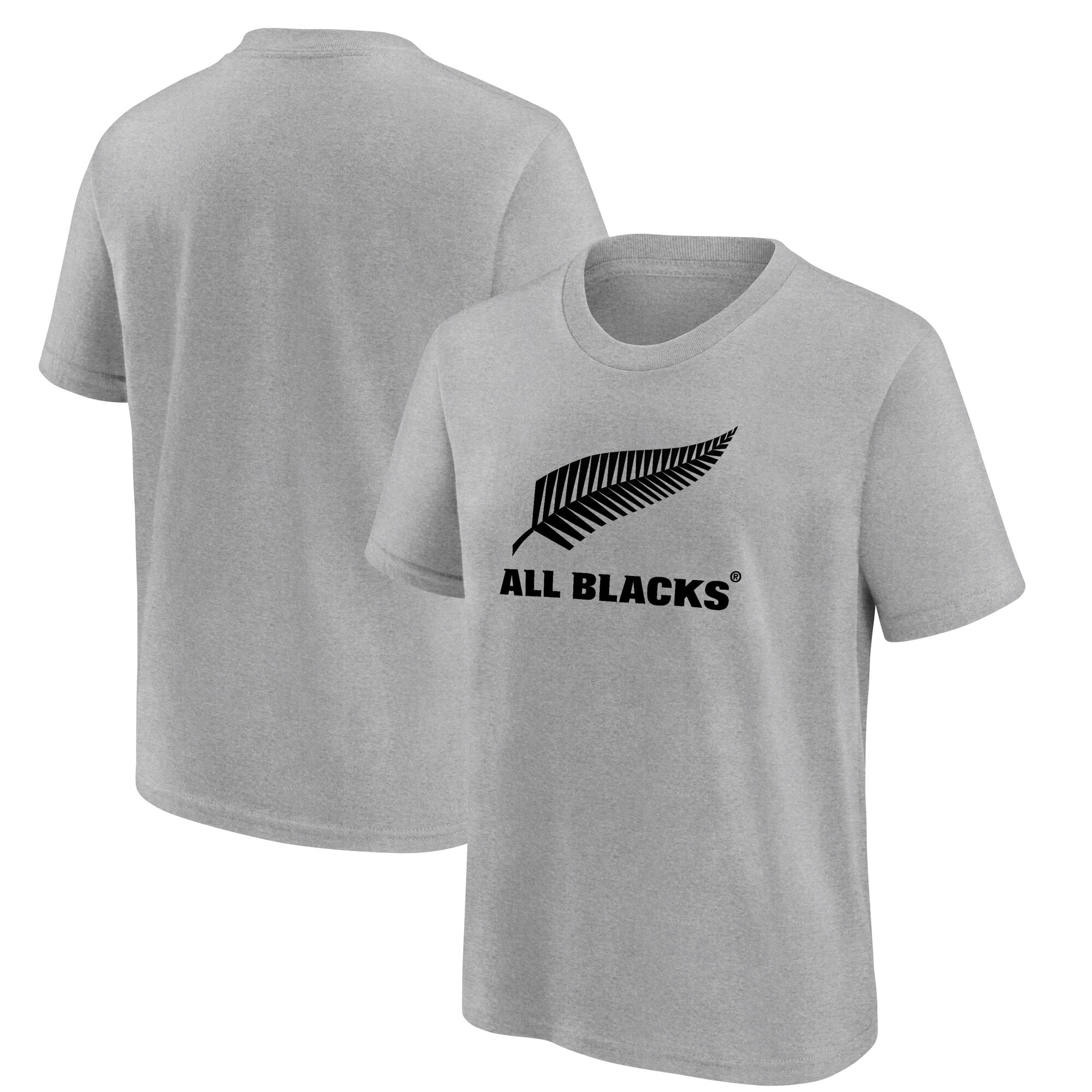 T-shirt con grafica con logo primario All Blacks - Grigio sportivo - Giovani