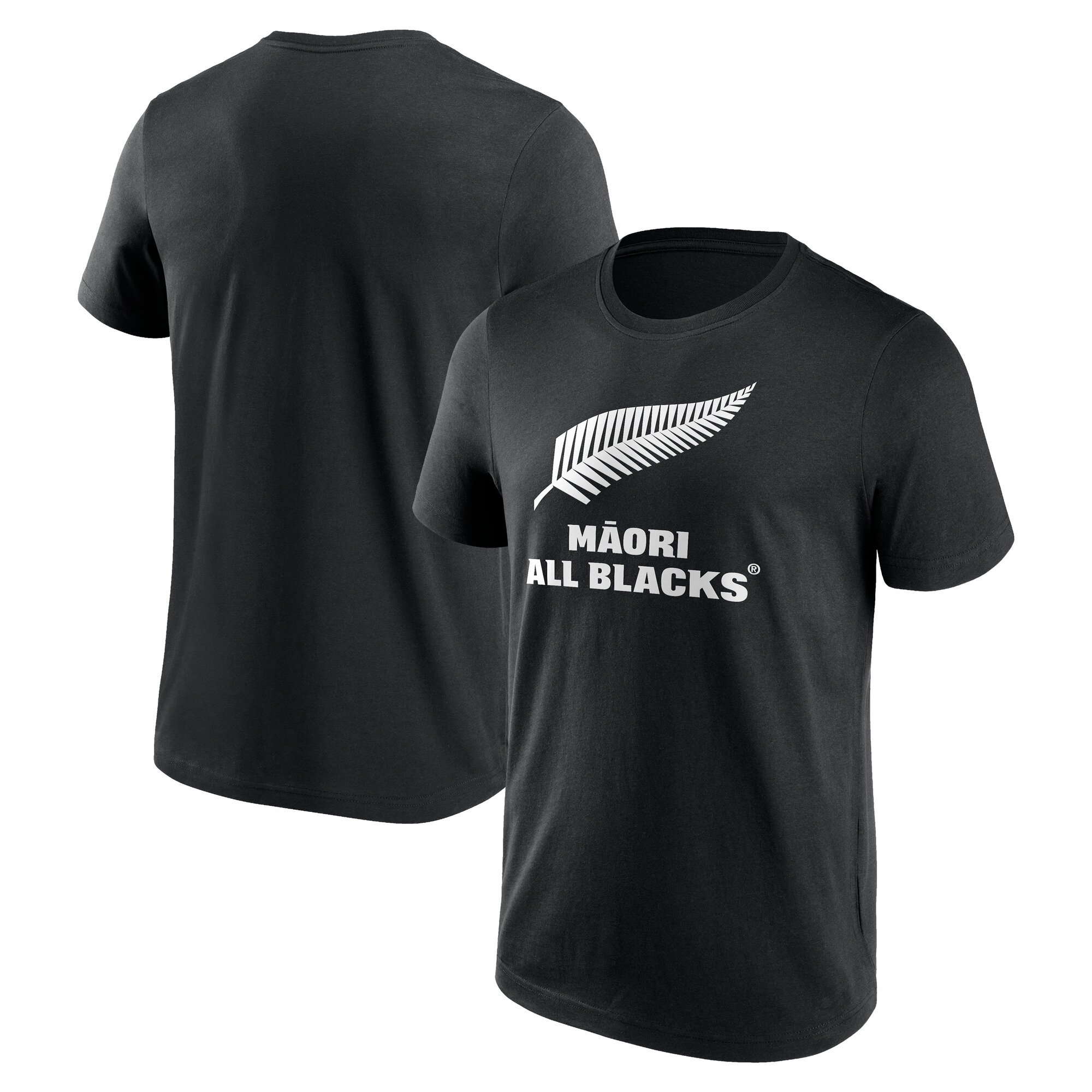 Maglietta con grafica con logo primario Maori All Blacks - Nero