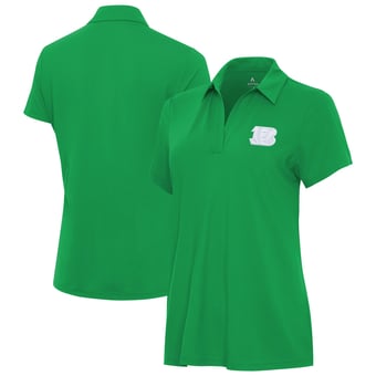 Women's Antigua Kelly Green Cincinnati Bengals St. Patrick's Day Era V-Neck Polo