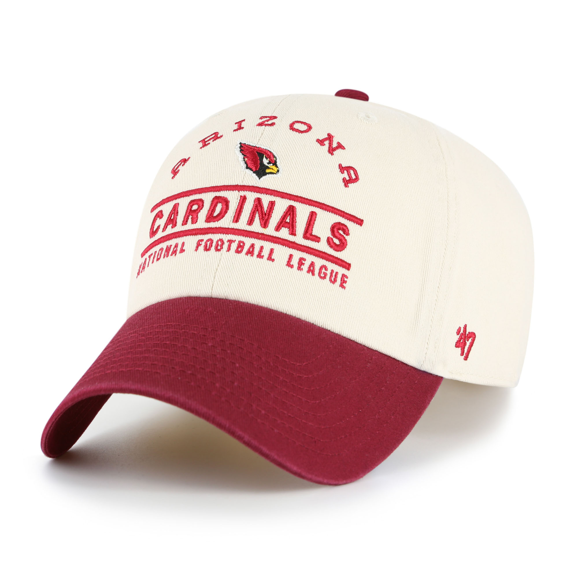 Men's '47 Natural Arizona Cardinals Windham Clean Up Adjustable Hat