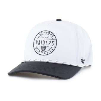 Men's '47 White/Black Las Vegas Raiders Suburbia Hitch Two-Tone Adjustable Hat