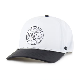 Men's '47 White/Black Cincinnati Bengals Suburbia Hitch Two-Tone Adjustable Hat
