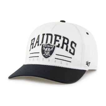 Men's '47 White/Black Las Vegas Raiders Roscoe Two-Toned Hitch Adjustable Hat