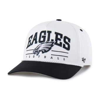 Men's '47 White/Black Philadelphia Eagles Roscoe Two-Toned Hitch Adjustable Hat