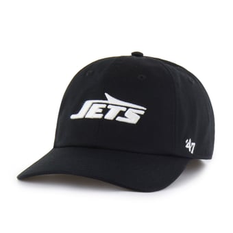 Men's '47  Black New York Jets Foundational Franchise Fitted Hat