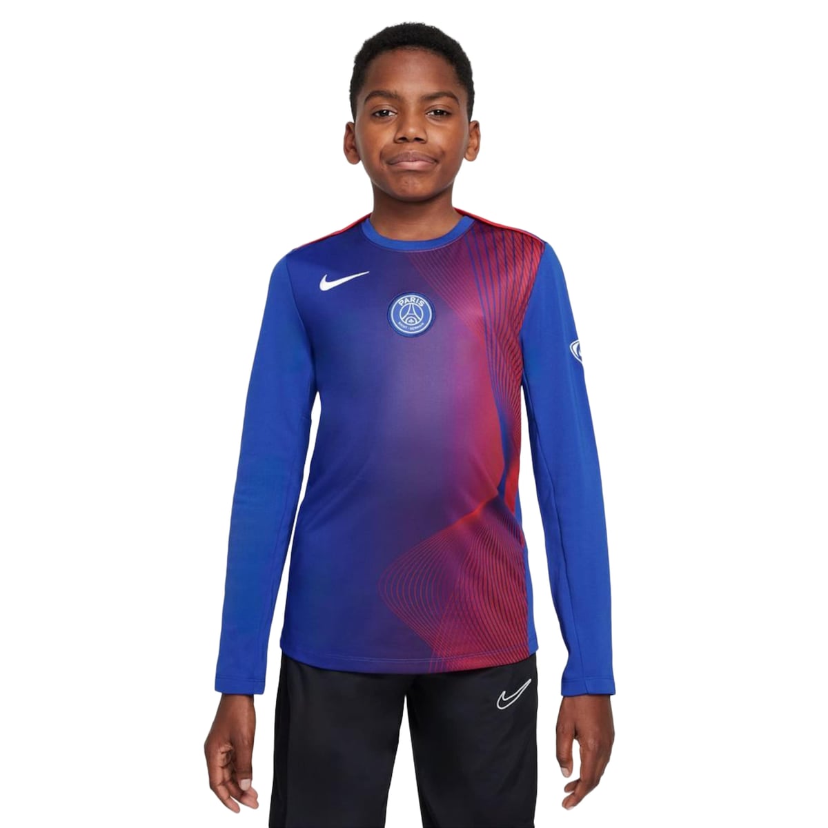 Maillot manches longues Pre-Match PSG Nike Third 25/26 - Bleu - Enfant