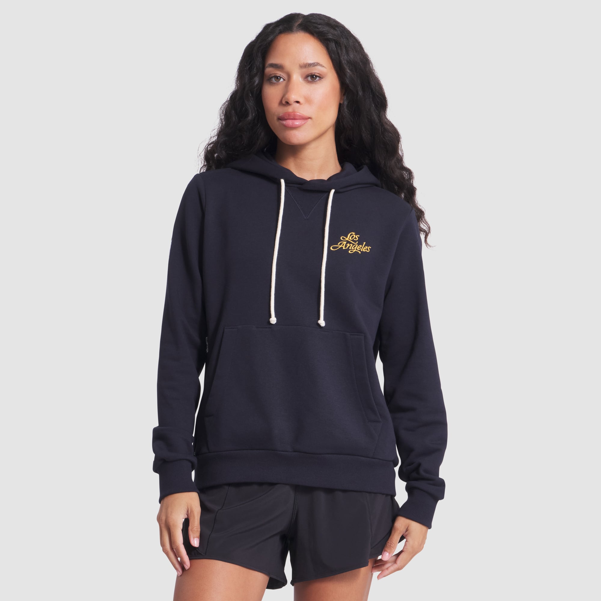 Women's Nike  Dark Blue Los Angeles Rams Rivalries Collection Standard Issue Sideline Dri-FIT Hoodie