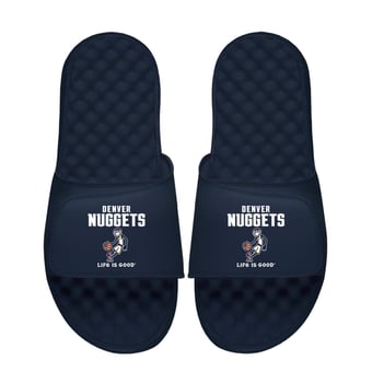 ISlide  Navy Denver Nuggets Life is Good Slide Sandals