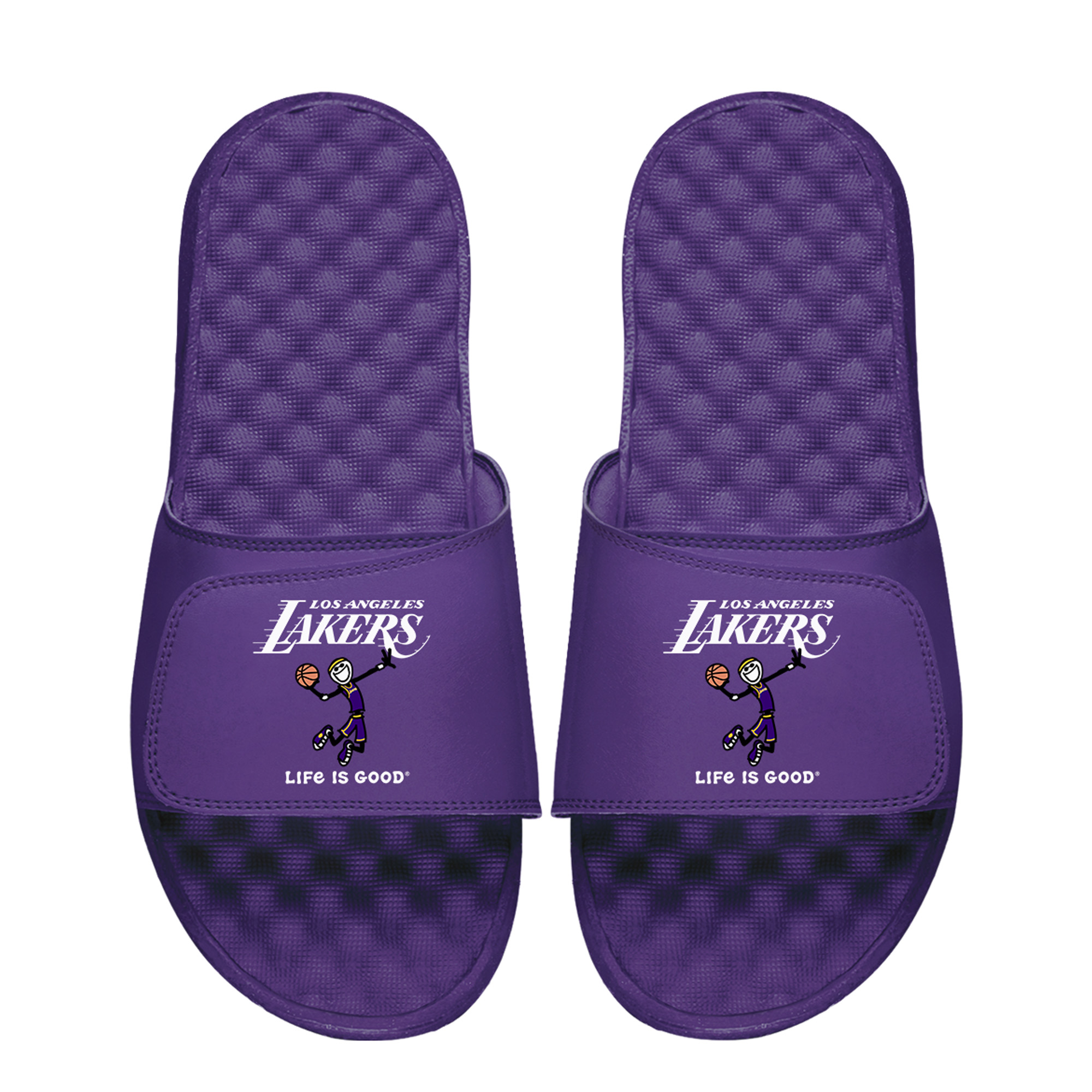 Youth ISlide  Purple Los Angeles Lakers Life Is Good Slide Sandals