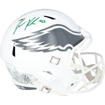 Jason Kelce Philadelphia Eagles Autographed Riddell 2024 Salute To Service Speed Replica Helmet